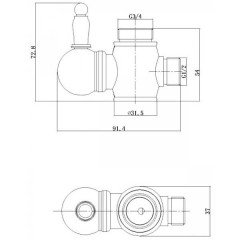 Душевой гарнитур Aksy Bagno Lucia 2005-2004 Bronze