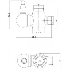 Душевой гарнитур Aksy Bagno Lucia 2002-2001 Bronze