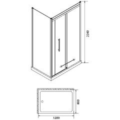 Душевой уголок Edelform Nobile EF-6050T