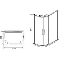 Душевой уголок Edelform Moderato EF-7070T R