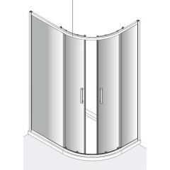Душевой уголок Edelform Moderato EF-7070T L