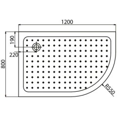 Душевой уголок Edelform Moderato EF-7070T L