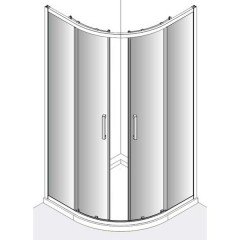 Душевой уголок Edelform Moderato EF-7010T