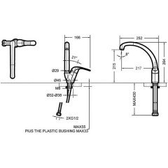 Смеситель для кухни Bravat Fit F7135188CP-1-RUS
