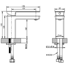 Смеситель для раковины Bravat Phillis F156101C-RUS