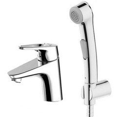 Смеситель для раковины Bravat Drop-D F148162C-1 с гигиеническим душем