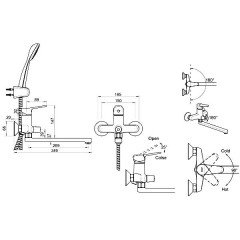 Смеситель универсальный Bravat Eco F6111147C-LB
