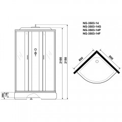 Душевая кабина Niagara Classic NG-3503-14