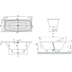Ванна акриловая Villeroy & Boch My Art UBQ180MYA2V-96