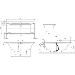 Ванна акриловая Villeroy & Boch Squaro Edge 12 UBQ180SQE2DV-01