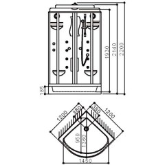 Душевая кабина SSWW WU 108A