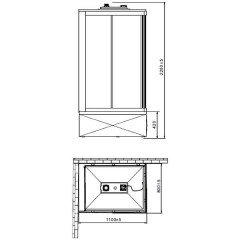 Душевая кабина Orans Basic+ SR-86152 L