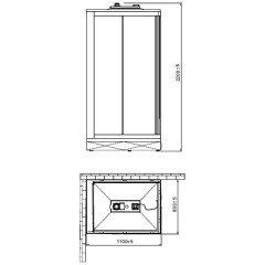 Душевая кабина Orans Basic+ SR-86152 AL