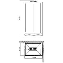 Душевая кабина Orans Basic+ SR-86152 AR