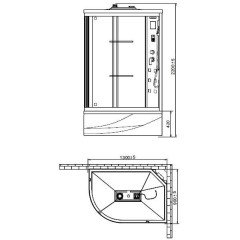 Душевая кабина Orans Basic+ SR-86155 R