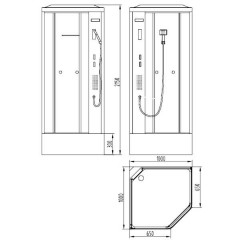 Душевая кабина Orans SR-86172W
