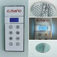 Душевая кабина Esbano ES-L100CKR с LED подстветкой