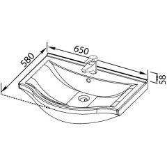 Раковина мебельная Aquanet Everson ECB58651 00177618