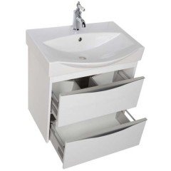 Тумба с раковиной Aquanet Франка 65 белый 00183051 + 00182328