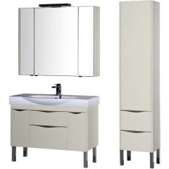 Тумба с раковиной Aquanet Франка 105 слоновая кость 00183056 + 00182330
