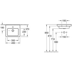 Раковина Villeroy & Boch Subway 2.0 731545R1