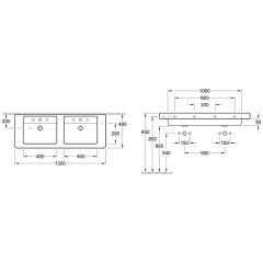 Раковина мебельная Villeroy & Boch Architectura 613113R1