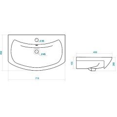 Комплект мебели Style Line Вероника 70 белый