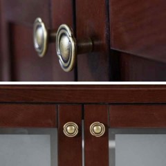 Комплект мебели ASB-Woodline Флоренция витраж 105 бук тироль массив ясеня