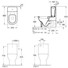 Бачок сливной Villeroy & Boch Subway 772311R1