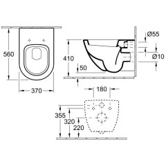 Унитаз подвесной Villeroy & Boch Subway 660010R1