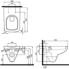 Инсталляция Geberit Duofix 458.124.21.1 + унитаз Ifo Special RP731100200 Rimfree с сиденьем