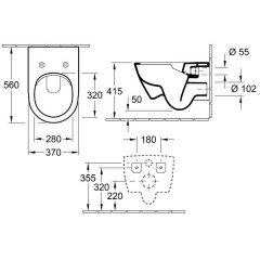 Унитаз подвесной Villeroy & Boch Subway 2.0 5614R0R1 DirectFlush