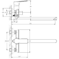 Смеситель универсальный Rossinka Silvermix RS27-33
