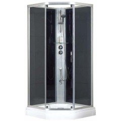 Душевая кабина Bravat Waterfall BC090.6100A чёрный