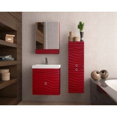 Зеркало-шкаф Style Line Вероника 800 бордо