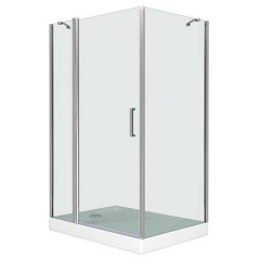 Душевое ограждение BAS Пандора WTW-120-C-CH + SP-90-С-CH,120x90