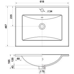 Комплект мебели Edelform-EFP Belle 60
