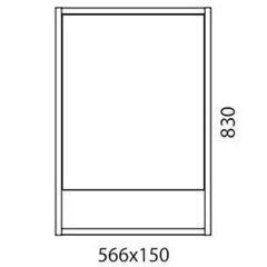Зеркало-шкаф Edelform-EFP Unica 60