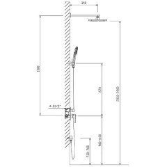 Душевая система Timo Hette SX-1029/00 SM412 Black