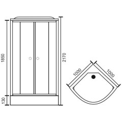 Душевая кабина Royal Bath RB100HK3-WC