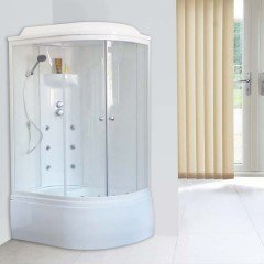 Душевая кабина Royal Bath RB8120BK3-WT L