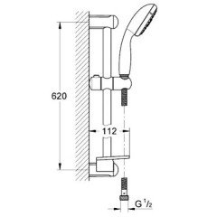 Набор для ванной комнаты Grohe Eurosmart Grohtherm 800 124422