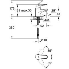 Набор для ванной комнаты Grohe Euroeco 124428