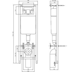 Инсталляция Ideal Standard W3710AA + унитаз Ideal Standard Tesi AquaBlade T007901 с сиденьем