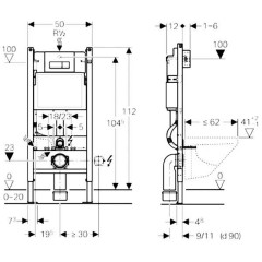 Инсталляция Geberit Duofix 458.125.21.1 + унитаз Ideal Standard Tesi AquaBlade T007901 с сиденьем