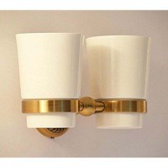 Стакан двойной настенный Magliezza Kollana 80506-br