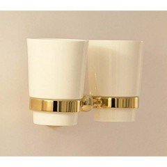 Стакан двойной настенный Magliezza Kollana 80506-do