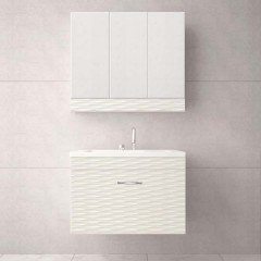 Тумба под раковину Style Line Ассоль 80 люкс техно платина plus SL-1226