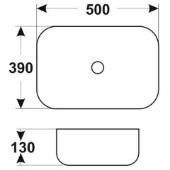 Раковина накладная Melana MLN-78109