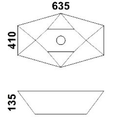 Раковина накладная Melana MLN-78125